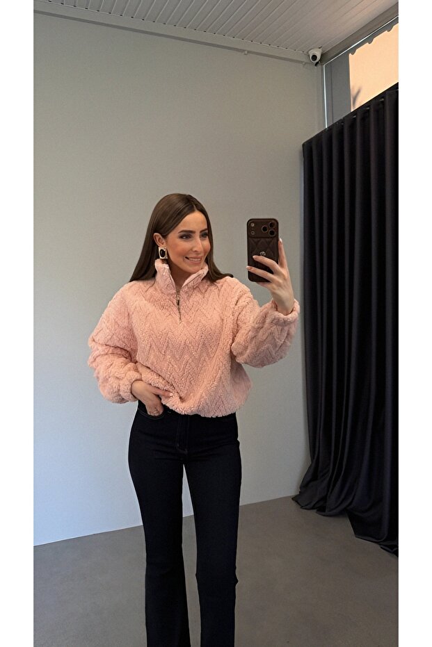 Peluş Sweatshirt - 1