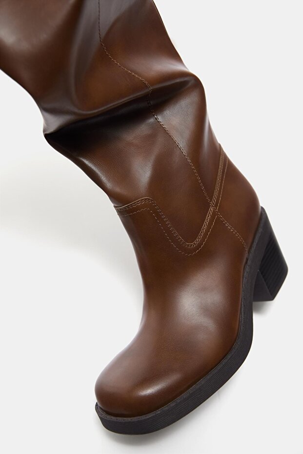 Topuklu yüksek bot - 5