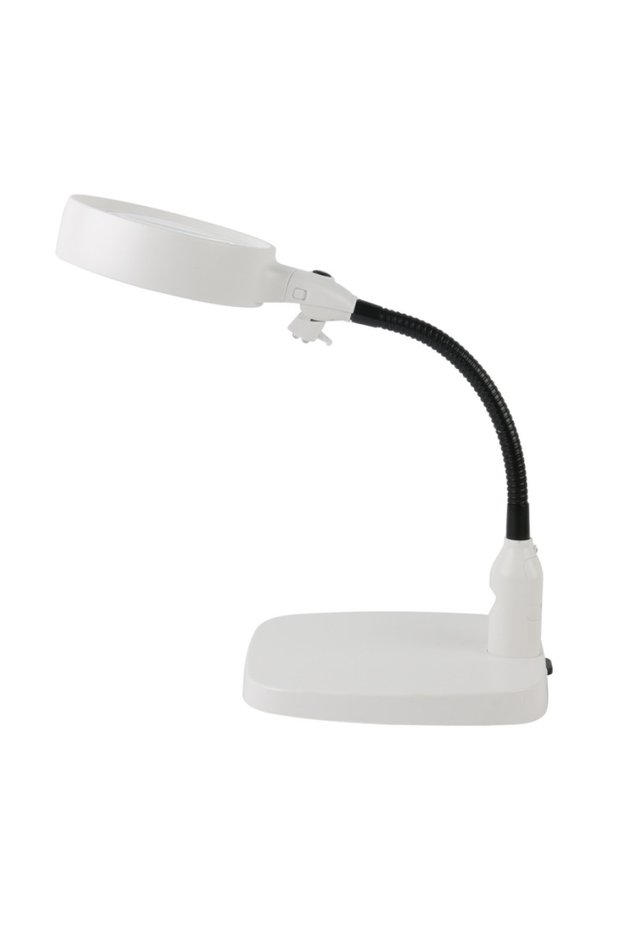 Desktop 10x led lighted magnifier for reading, crafts, and repair work - model 7765