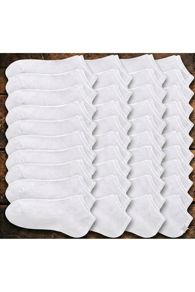 Pack of 40 Unisex Cotton Booties Socks - Anti-Sweat Flexible Daily Use
