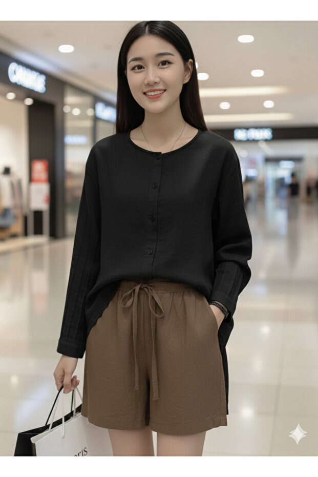 Korean Style Loose Fit, Versatile Casual Shirt