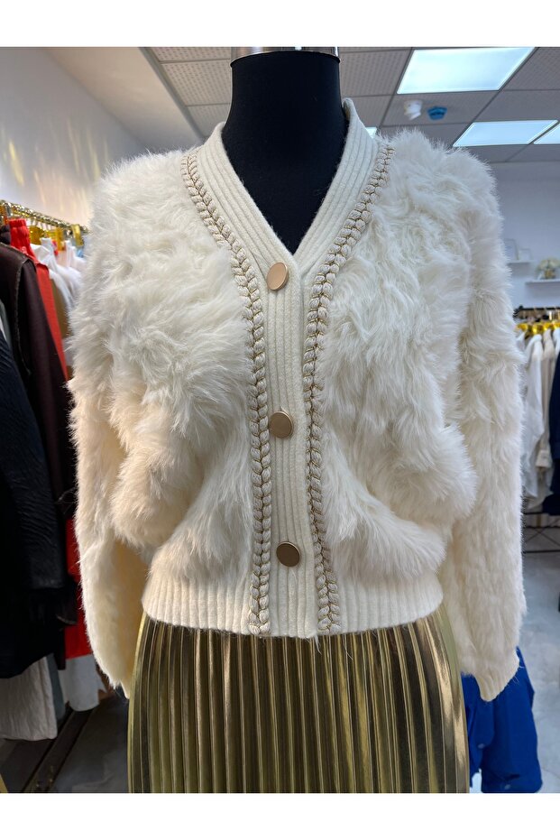 İthal tüylü ceket - 3