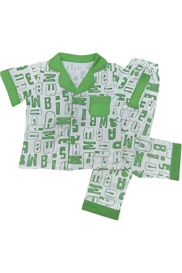 ABC Dreamwear Pyjama Set – Kids Night Suit Top & Bottom Sleepwear for Infants, Toddlers & Children