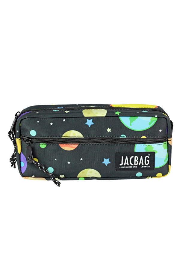 Dual Zip-Two Zipper Pencil Case - 1
