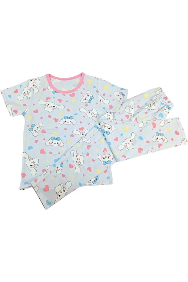 Rabbit Bunny Print Shirt and Pant Set for Girls