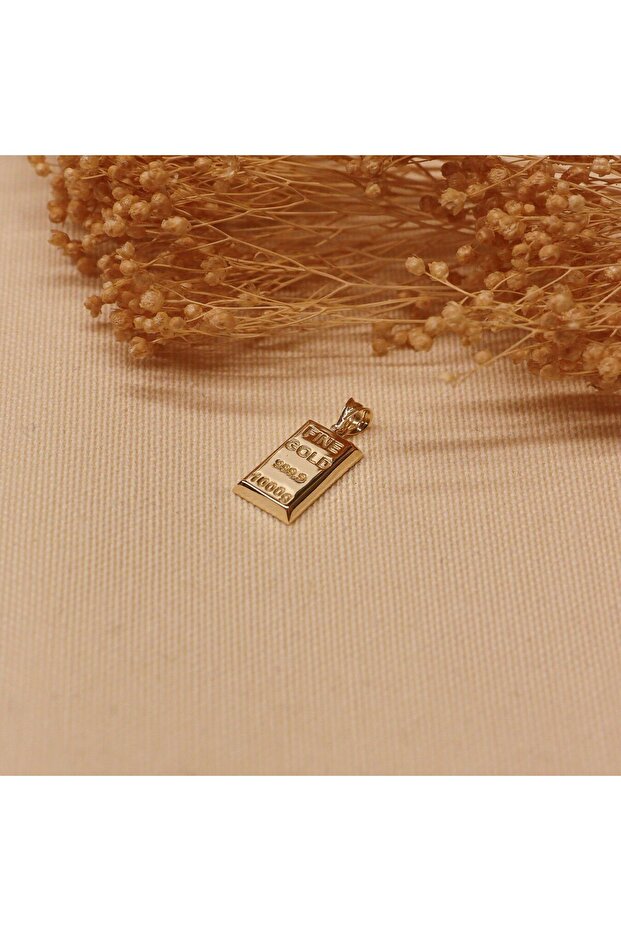 Medium Külçe Modern Kolye Ucu - 1