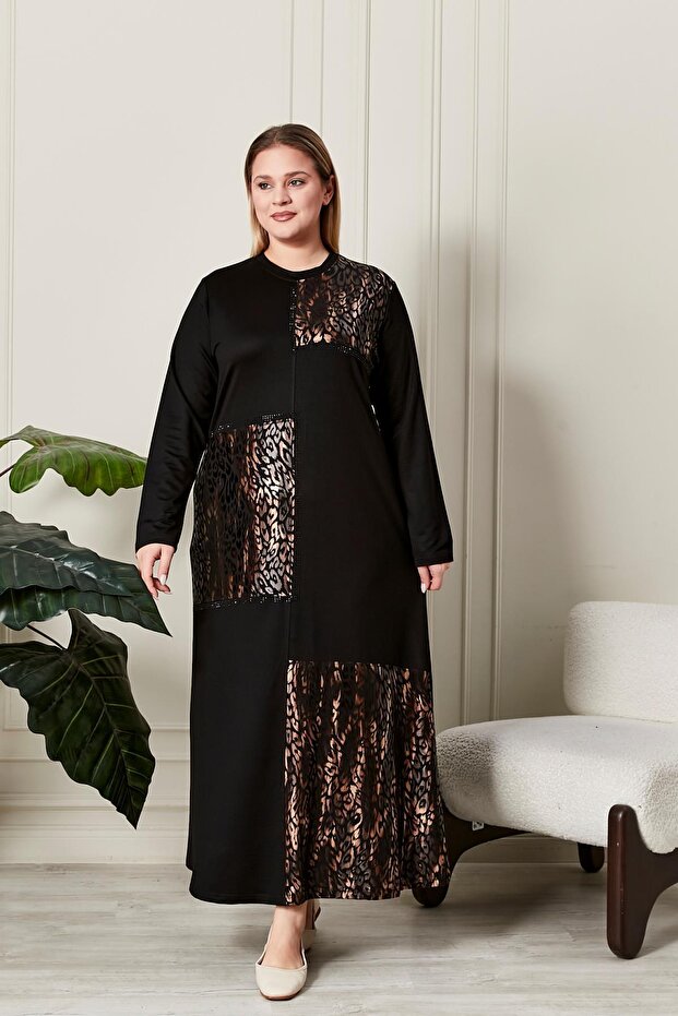 Women's Plus Size Leopard Print Dress
