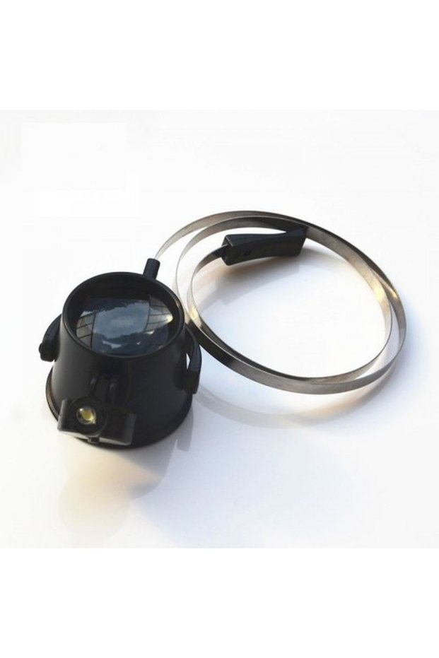 Magnifying Glass 15X with Clip-On Attachment for Watch and Electronics Repair