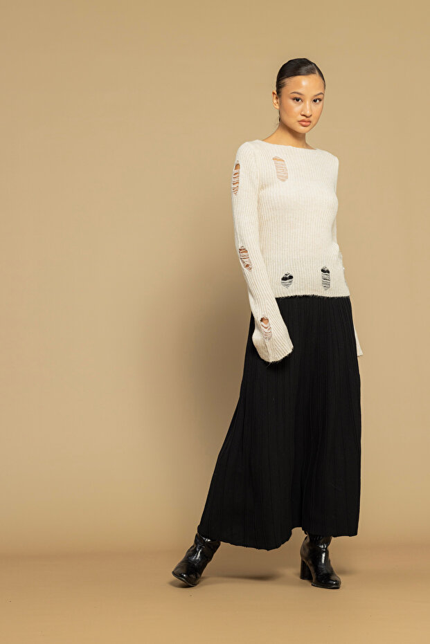 FUSTĂ LUNGĂ TRICOTATĂ - 1