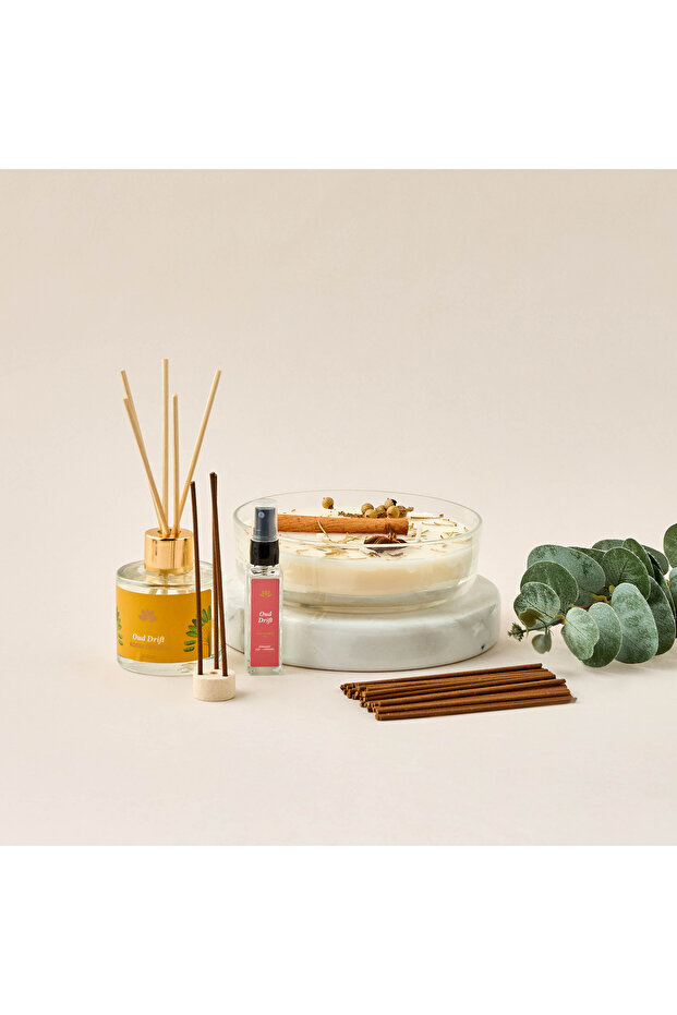 Golden Souk Oud Drift 4-Piece Reed Diffuser Set