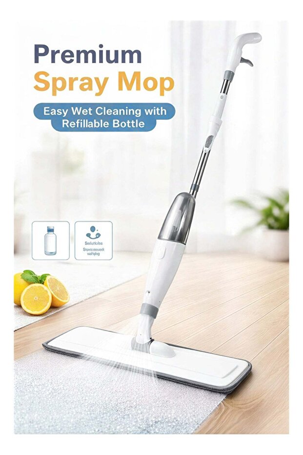 ممسحة رذاذ الماء الممتازة مع زجاجة قابلة لإعادة التعبئة - 1