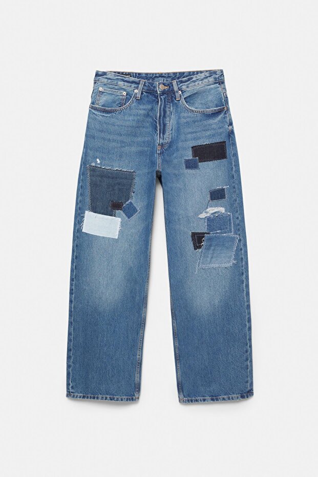 Patchwork baggy jean - 8