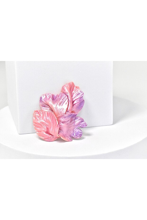 Handmade Iris brooch - 2