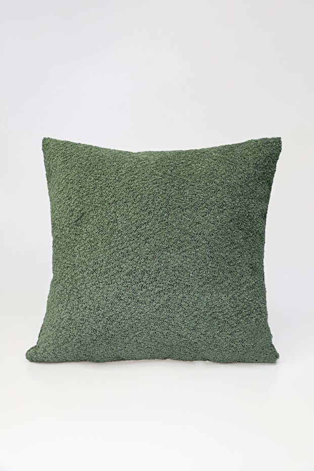 '' Noir'' Textured Plain Decorative Throw Pillow Cover 45X45 cm