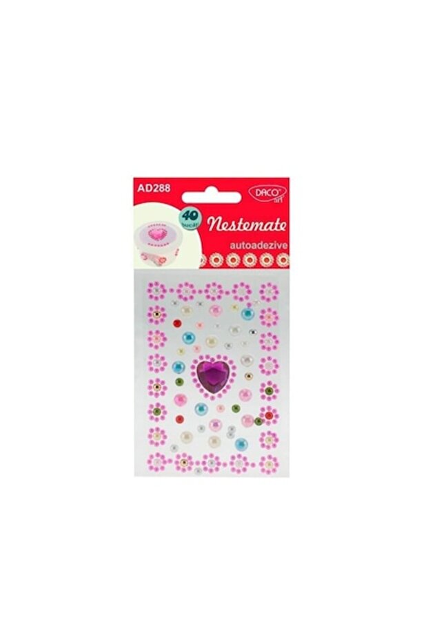 Adhesive Plastic Gems Set - 1