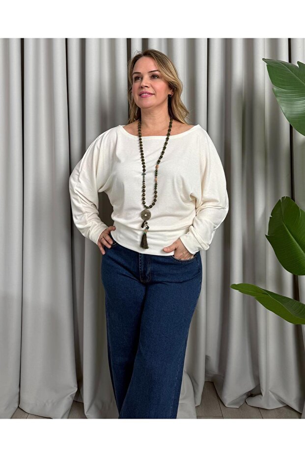 Silvia Basic Blouse Ecru - 1