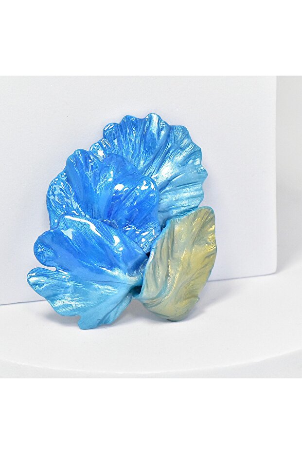 Handmade Iris brooch - 3