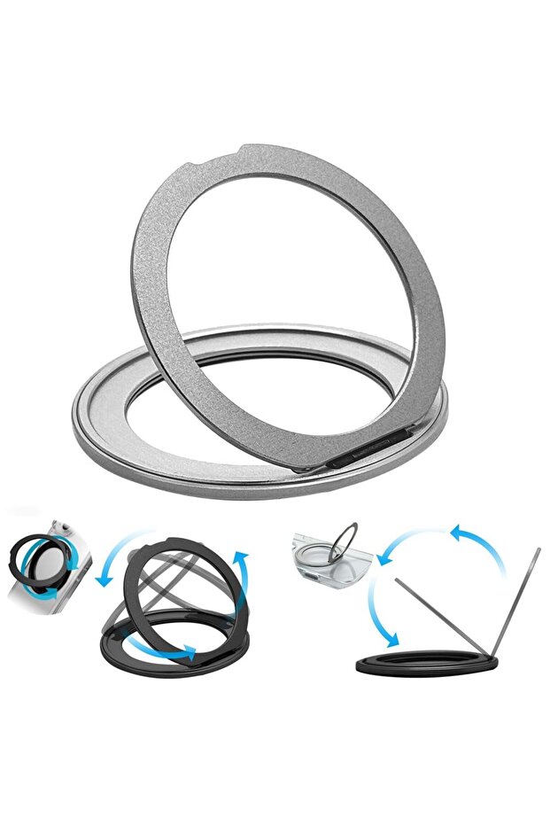 GripStand 360°, Phone Grip Stand with 360-Degree Rotation