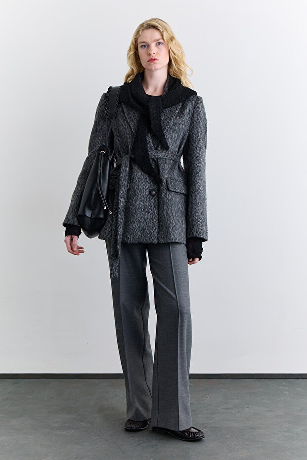 DARA KAŞE BLAZER ANTRASİT - 2