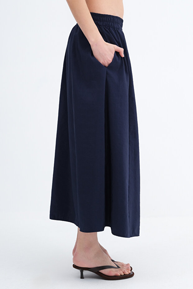 Fusta lungă cu talie elastică E1272 - 4