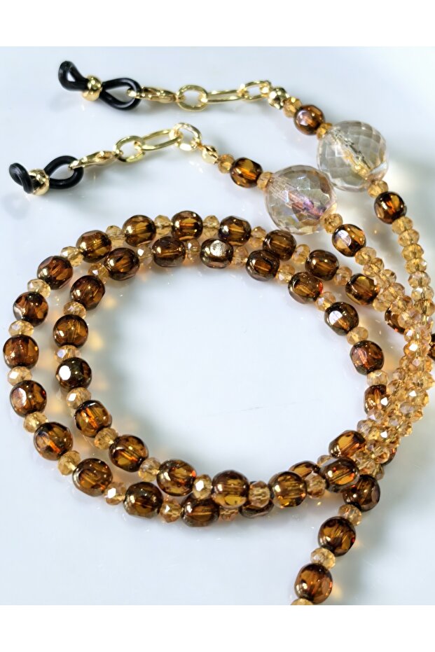 Glasses Chain – Real Crystal Stone – Thinblack ®