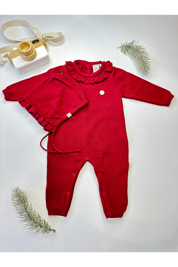 NINOS BASIC KIZ BEBEK TULUM VİŞNE - 1