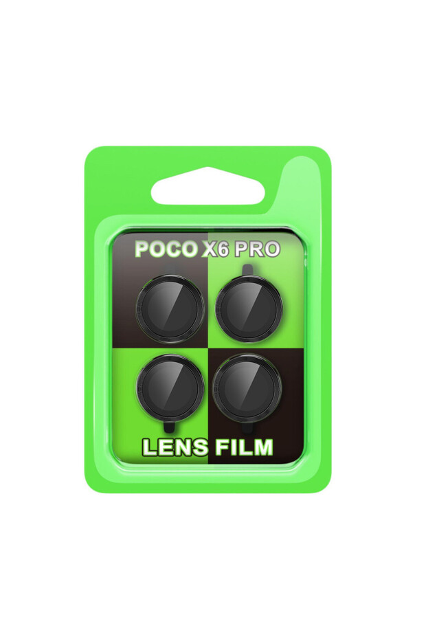 واقي عدسة الكاميرا لهاتف Poco X6 Pro بدقة 3D HD يمنع بصمات الأصابع والانعكاس