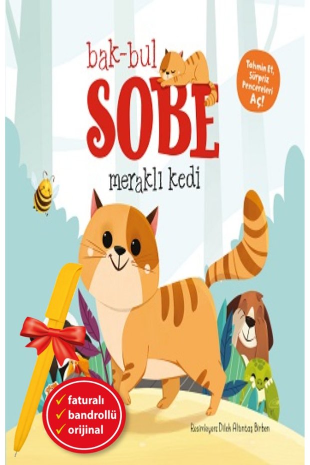 Alfa Kalem+Bak-Bul Sobe - Meraklı Kedi (Hardcover) (Sincap Kitap Kolektif) New Children's Literature