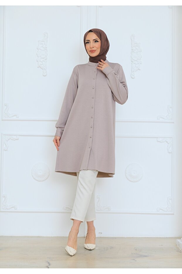 OVERSİZE KADIN TESETTÜR TUNİK - 5