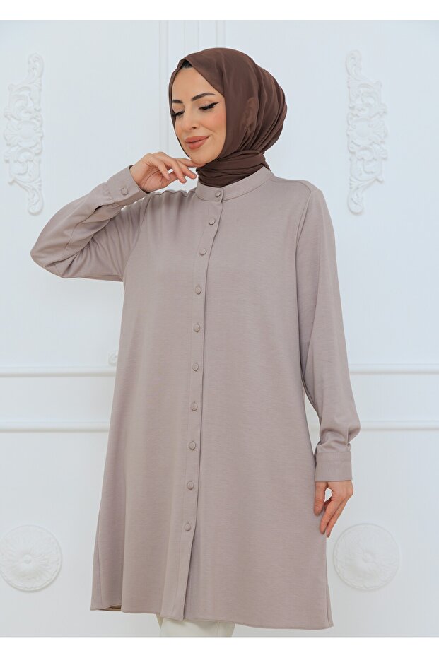 OVERSİZE KADIN TESETTÜR TUNİK - 1