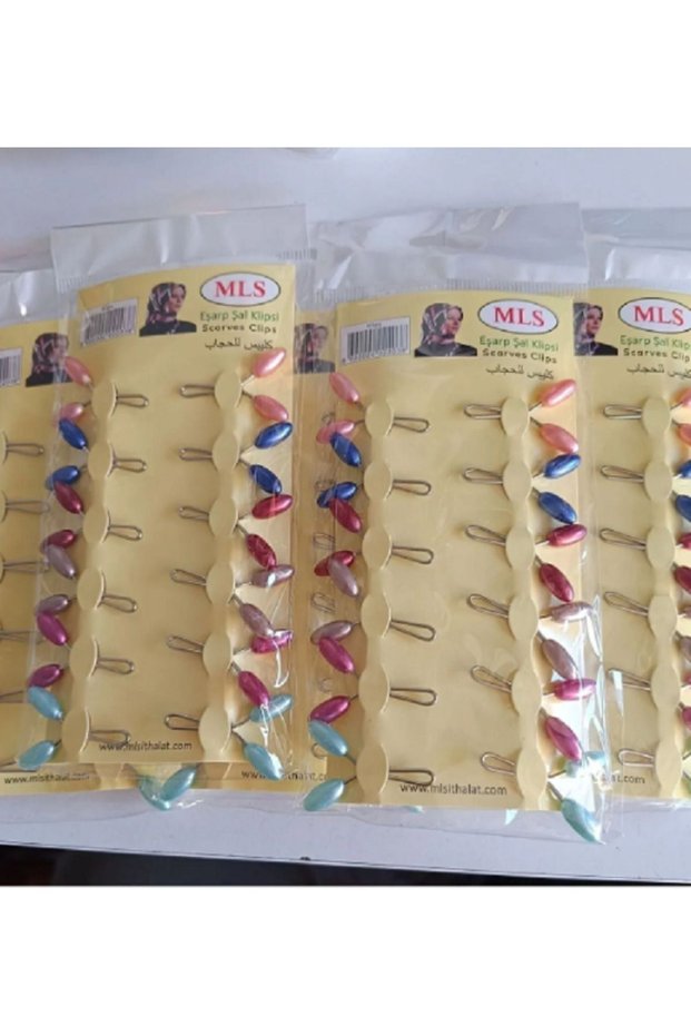 Hijab 12-Piece Headscarf Turban Clip Shawl, Scarf Clip Drop Model Clip 12-Piece Turban Clip Needle
