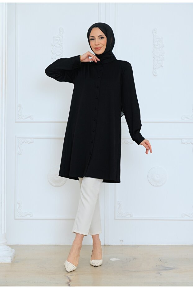 OVERSİZE KADIN TESETTÜR TUNİK - 2