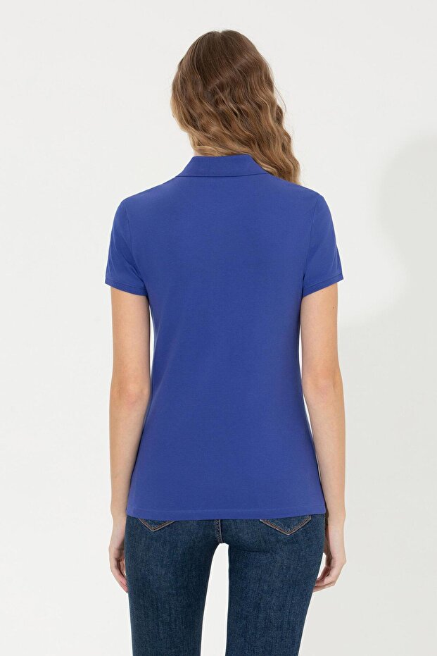 Kadın Mavi Basic Tişört - 5