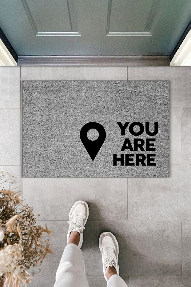 Modern Digital Printing - You Are Here Doormat - Front Door Mat
