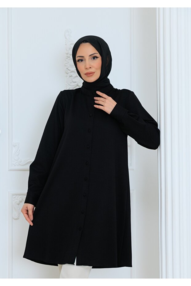 OVERSİZE KADIN TESETTÜR TUNİK - 6