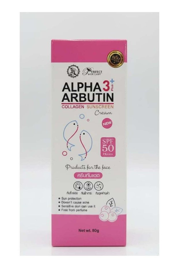 Alpha Arbutin 3+ Collagen Sunscreen Cream SPF50 PA+++ 80g | Face Sunblock with Col