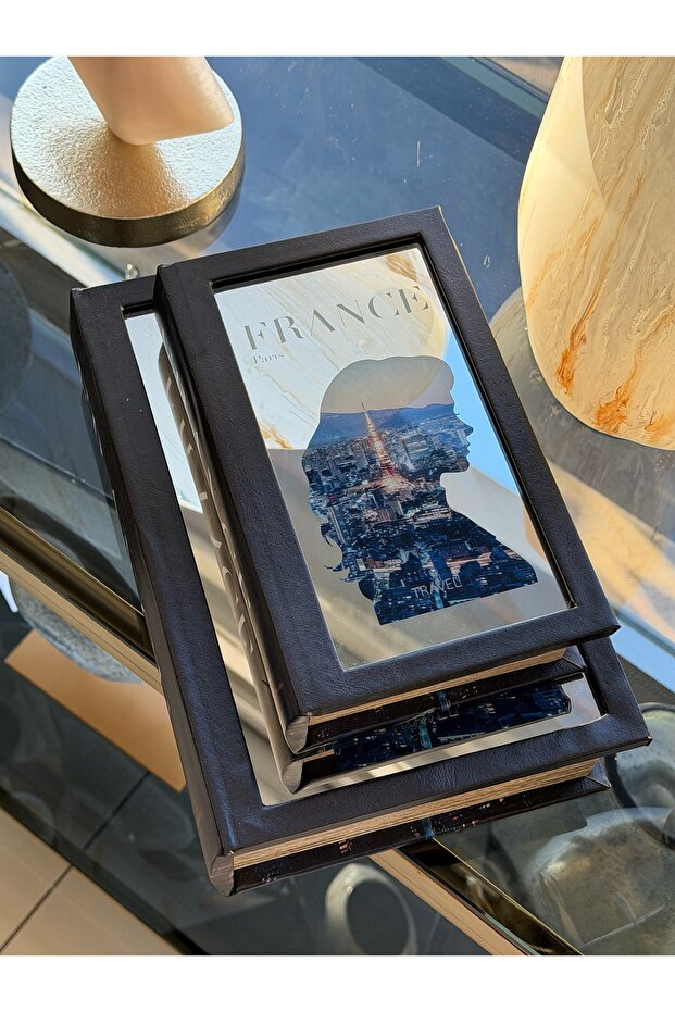 France Mirrored Decorative Book Box 16X24 cm