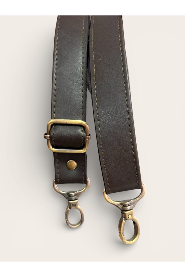 Adjustable Crossbody Strap Bitter Brown Vegan Leather 2.5 cm X 140 cm