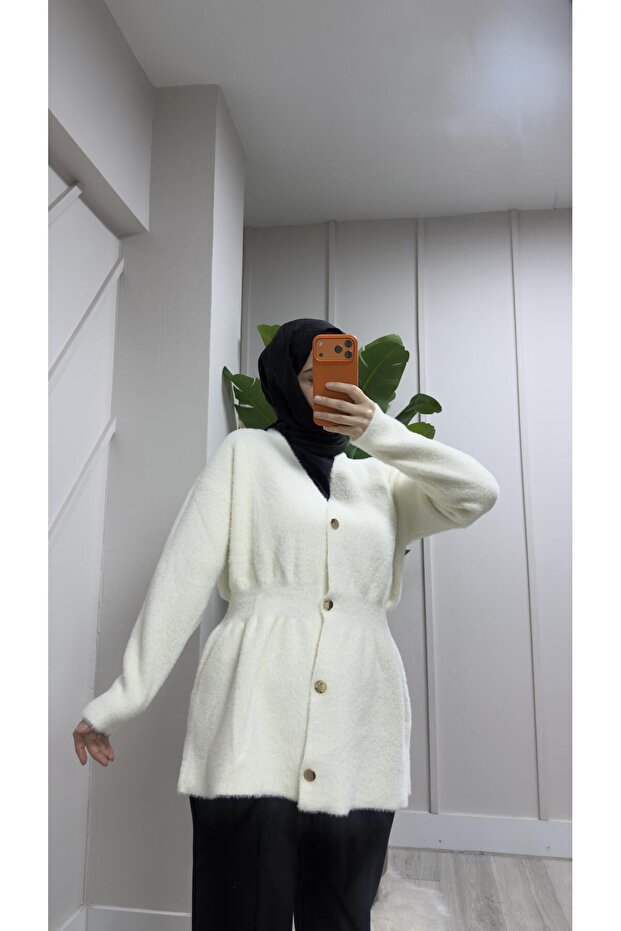 Basic Cardigan White - 7