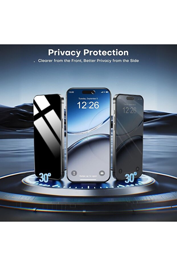 واقي شاشة زجاجي مضاد للكهرباء الساكنة بتغطية كاملة غير مرئية متوافق مع آيفون 17 - 2