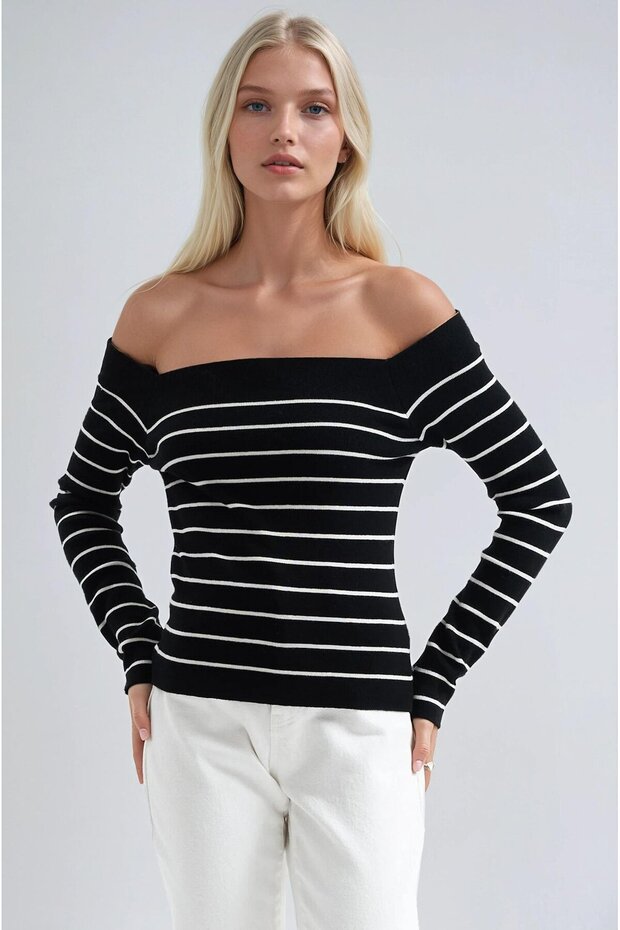 سترة مادونا الأساسية المخططة 1397 - 6