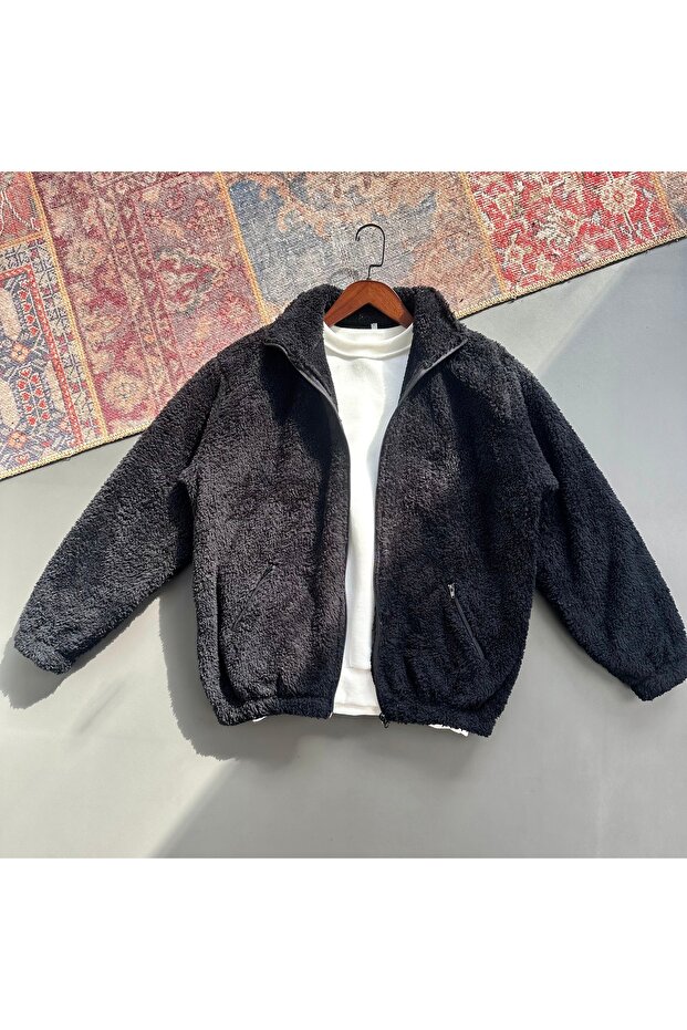 قصة فضفاضة سترة من القطيفة بسحاب كامل - 2