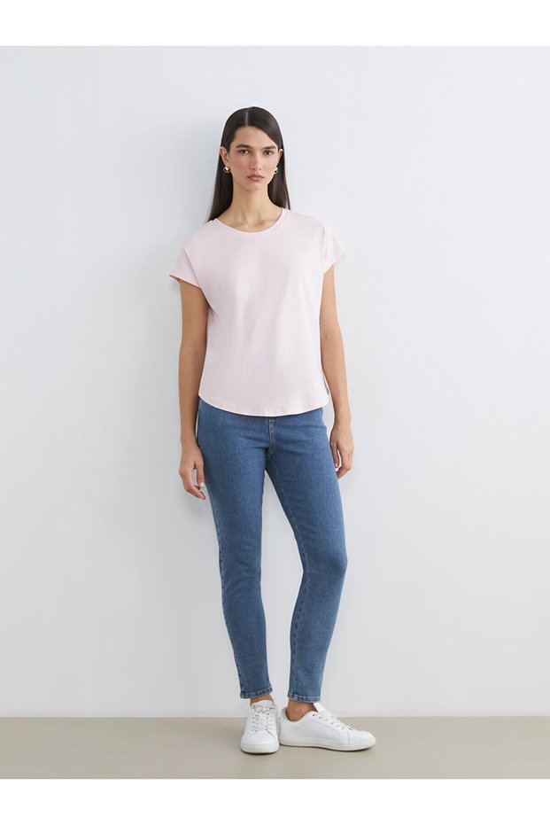 Trendlucky High Waist Slim Mom Women's Jean Pants with Difference