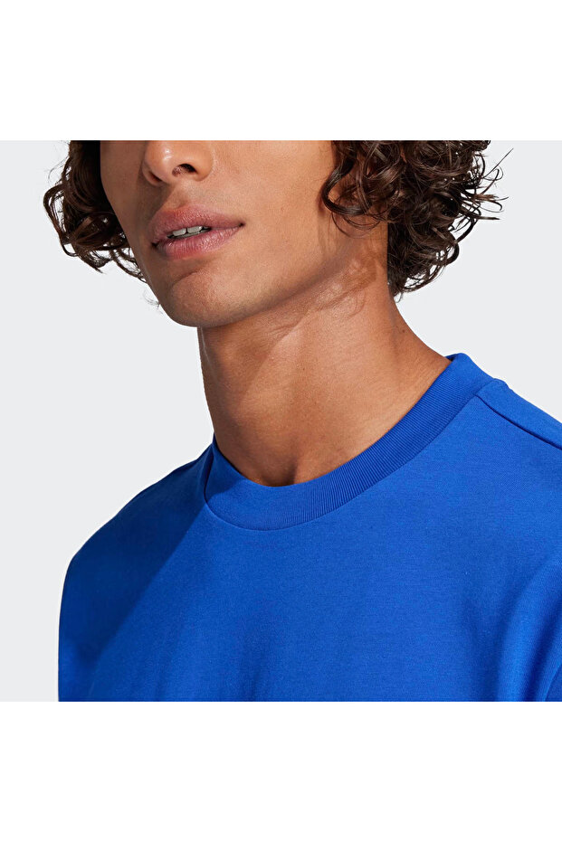 Essentials Small Logo Single Jersey Mavi Erkek T-Shirt JF1094 - 6