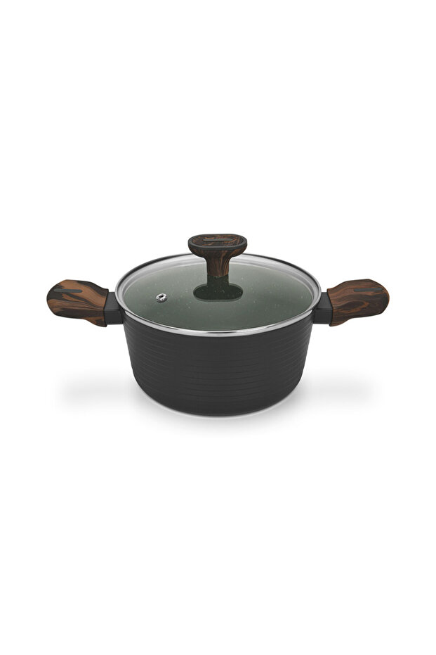 Stockpot Cuisine 20x10cm/2.6 Ltr With Glass Lid (Aluminium With Non-Stick Coating)