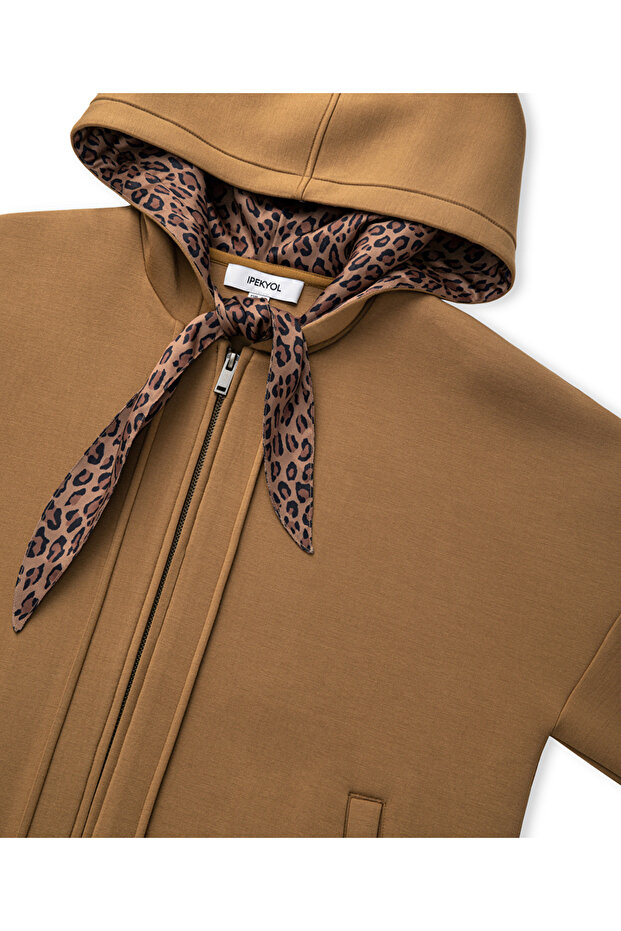 Fular efektli sweatshirt - 4