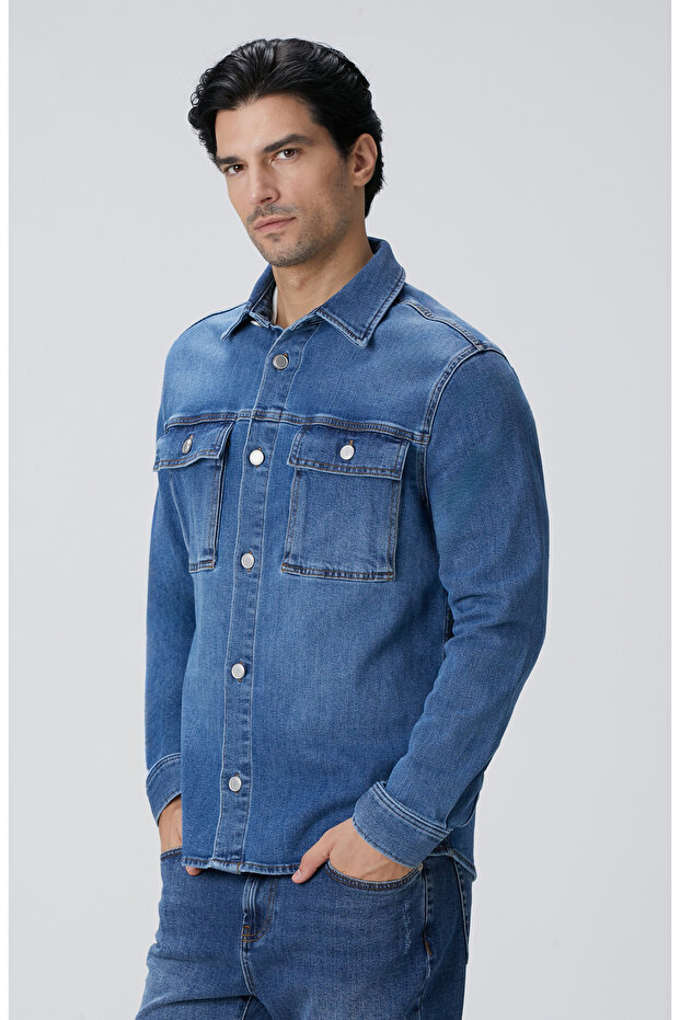 Mavi Denim Gömlek - 1