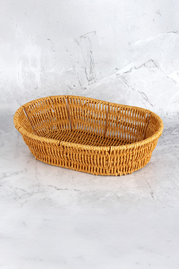 سلة خبز صغيرة بيضاوية من الخيزران - BB6063 - 4