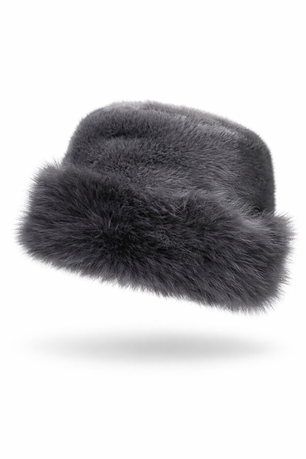 Fur Textured Women's Winter Hat | Soft & Warm | Luxurious Looking Cold Weather Hat