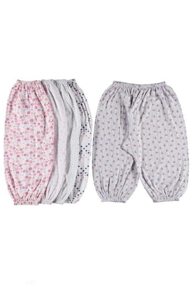Cotton Patterned Long Johns Set of 4 – Elastic Waist/Cuffs